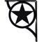 Ekena Millwork Austin Wrought Iron Bracket, (Triple center brace), Powder Coated Black 2"W x 7 1/2"D x 10"H BKTM02X07X10TAU - alternate 6